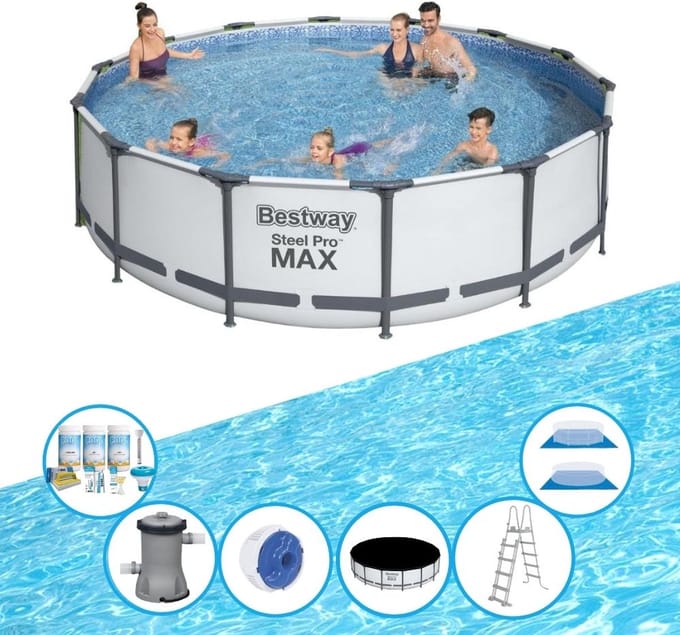 Bestway Zwembad Steel Pro MAX - Inclusief accessoires - 427x107 cm