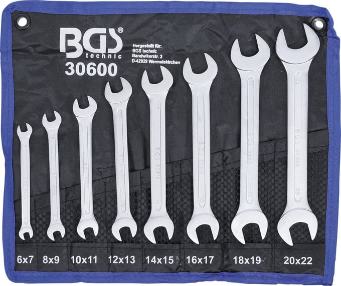BGS Steeksleutelset 6 - 22 mm 8 delig