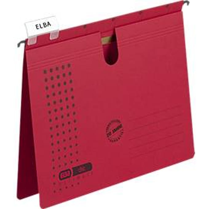 ELBA chic® ULTIMATE, Hangsnelhechters, A4, rood, 25 stuks