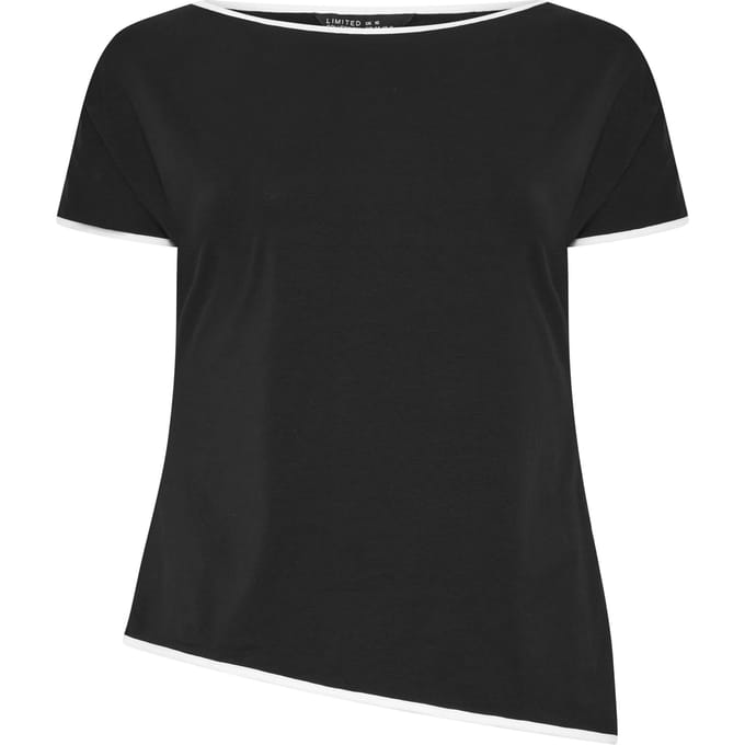 Limited Collection Zwarte Contrasterende Top Size 46