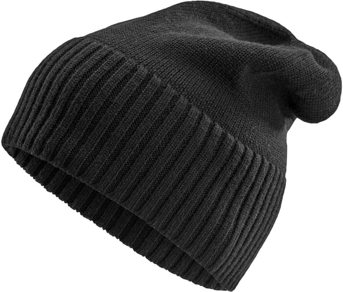 Kaleb Zwarte Merino Kane Beanie