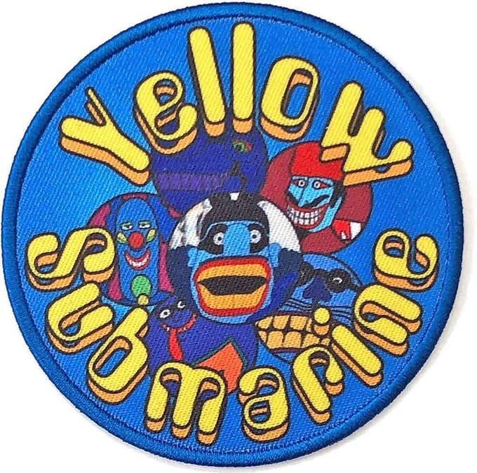 The Beatles - Yellow Submarine Baddies Circle Patch - Multicolours