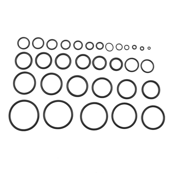 419-delige O-ring assortimentset, afdichtingspakking, universele rubberen O-ringset R01R32 black
