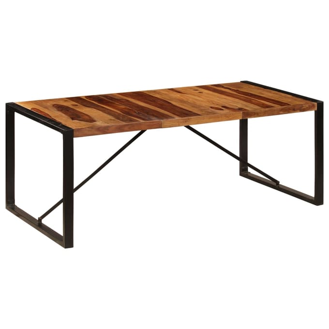 vidaXL Eettafel 200x100x75 cm massief acaciahout