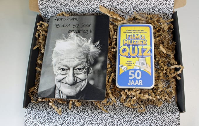 Quiz & Abraham brievenbus cadeau - cadeau 50