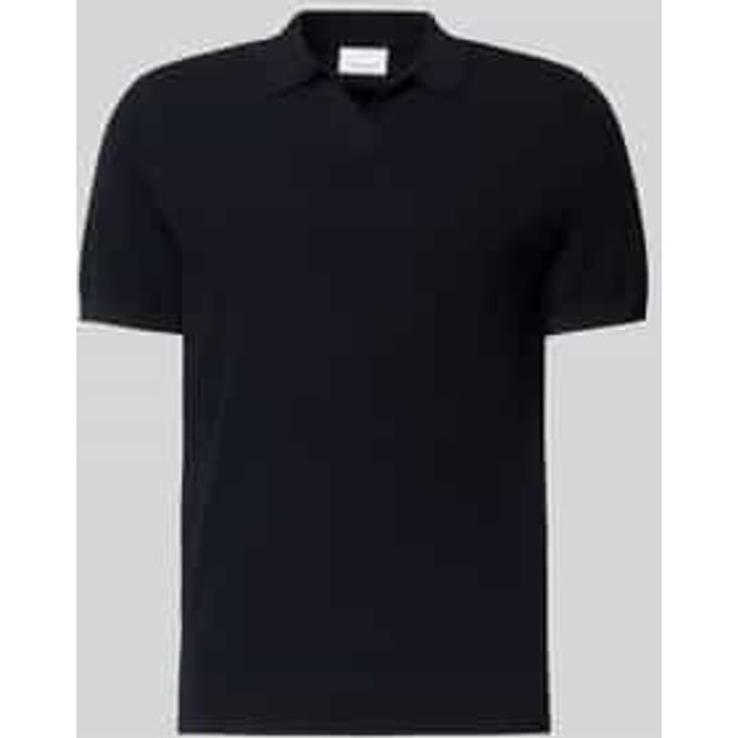 regular fit poloshirt van lyocellmix met zijde-aandeel