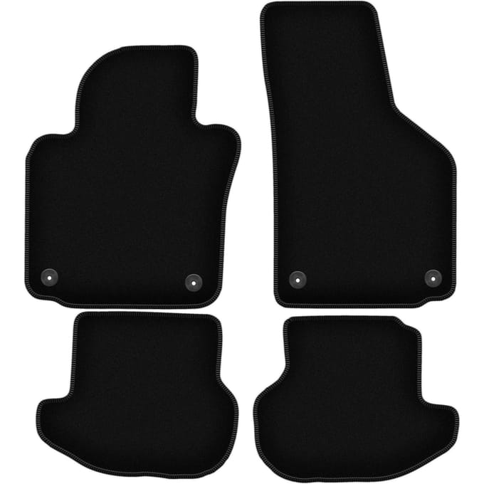BASIC zwarte veloursmatten voor: Volkswagen Eos cabrio (2005-2015)