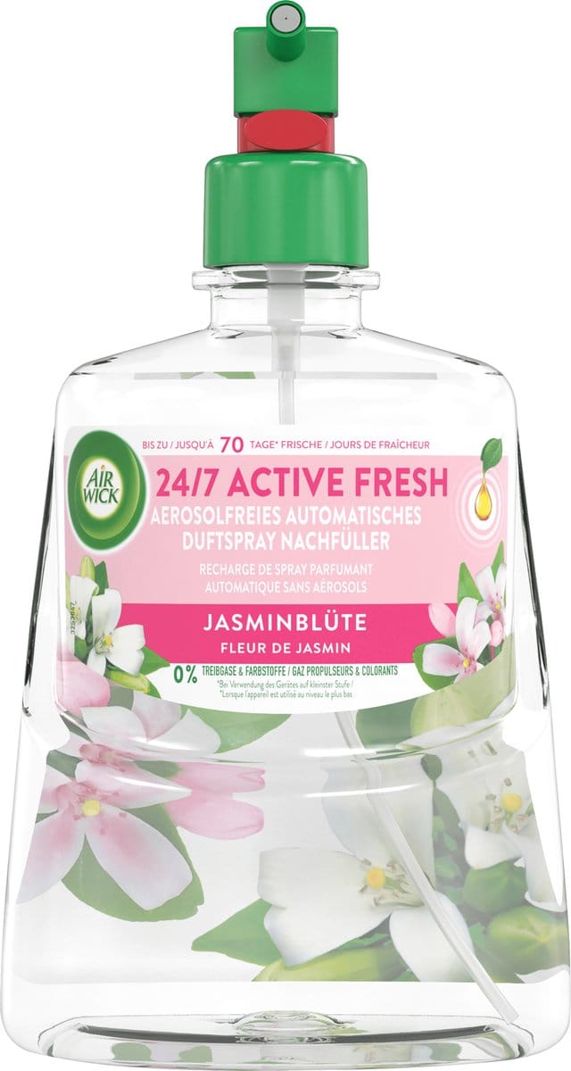 AirWick Luchtverfrisser Active Fresh Jasmine Blossom Navulling, 228 ml