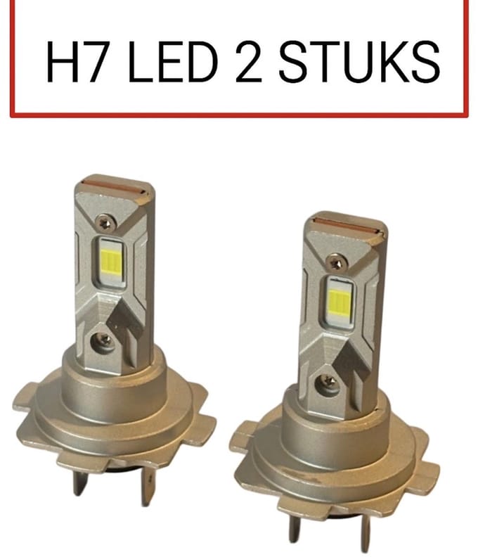 Medj-H7 Led -6000K-Auto-Canbus-12V-2Stuks