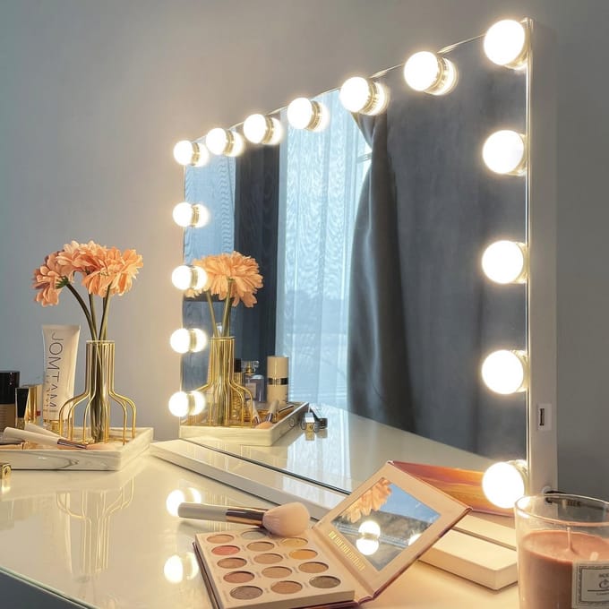 Hollywood Make-up Spiegel met Verlichting en Touchscreen Control