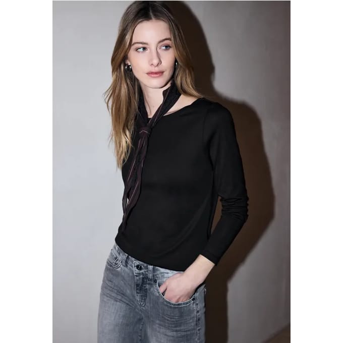 Basic shirt met lange mouwen