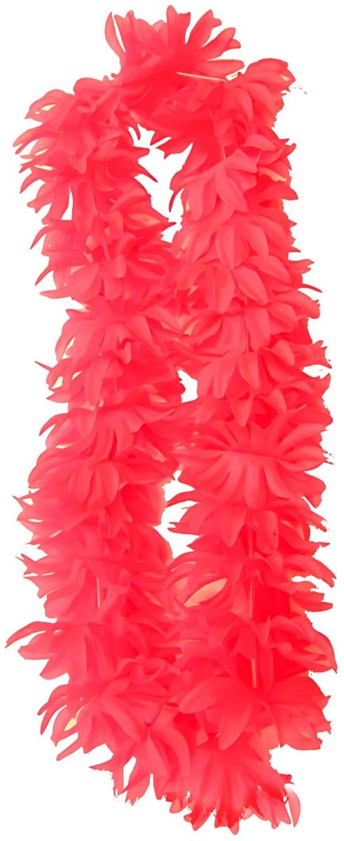 Partyxplosion Hawaii slinger - neon roze - 1 m - polyester - feestartikelen