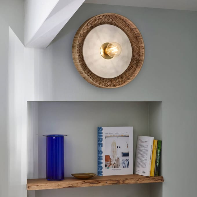 MARKET SET Portinatx wandlamp wit, Ø40cm