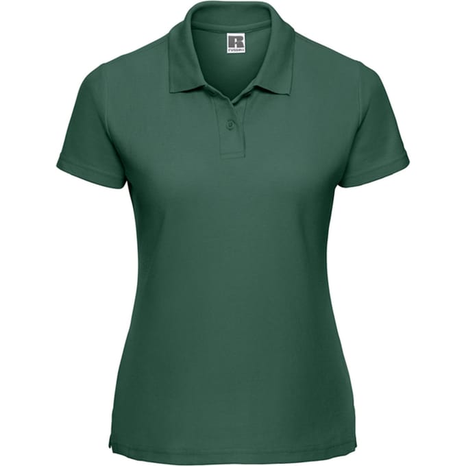 Russell Dames/Dames Klassiek Polycotton Poloshirt (Fles groen)