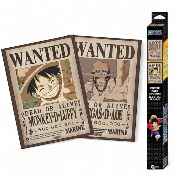 One Piece Wanted Unisex Poster - meerkleurig - Standard
