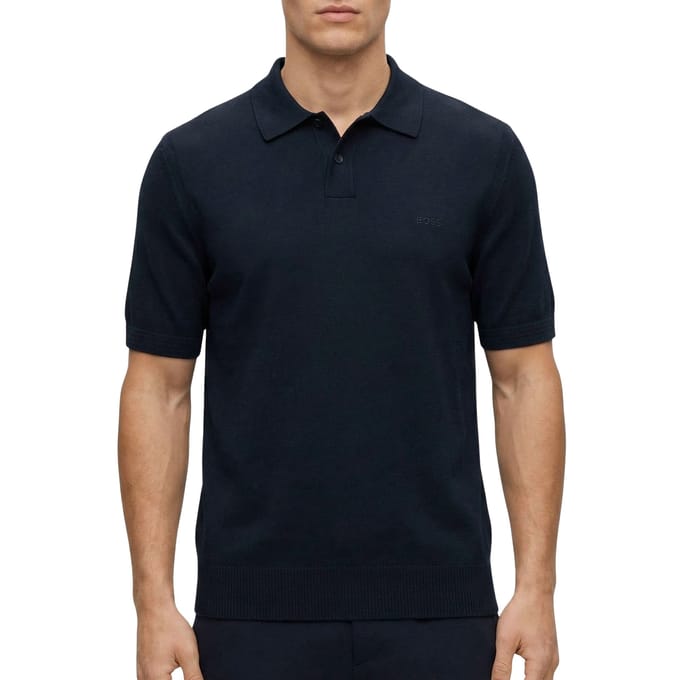 BOSS Asac Polo Donkerblauw (navy) - Maat M - Heren