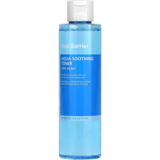 Real Barrier, Aqua Soothing Toner, 6.42 fl oz (190 ml) blue