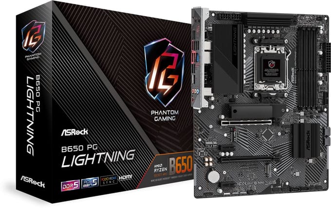 ASRock B650 PG LIGHTNING Moederbord – Socket AM5 – ATX – DDR5 – PCIe 5.0 – 2.5Gb LAN – AMD B650 Chipset
