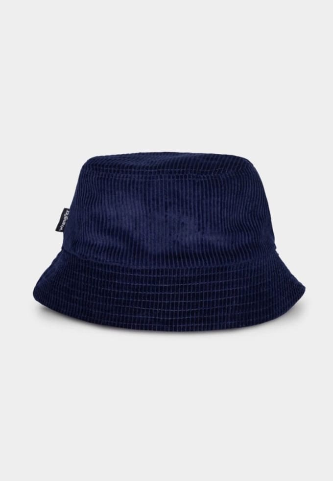 Wrangler - Reversible Bucket hat / Vissershoed - Donkerblauw/Grijs