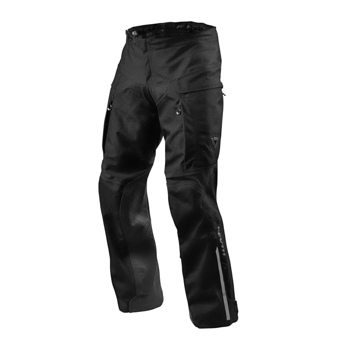 REV'IT! Component H2O Standard Black Motorcycle Pants 2XL - Maat - Broek