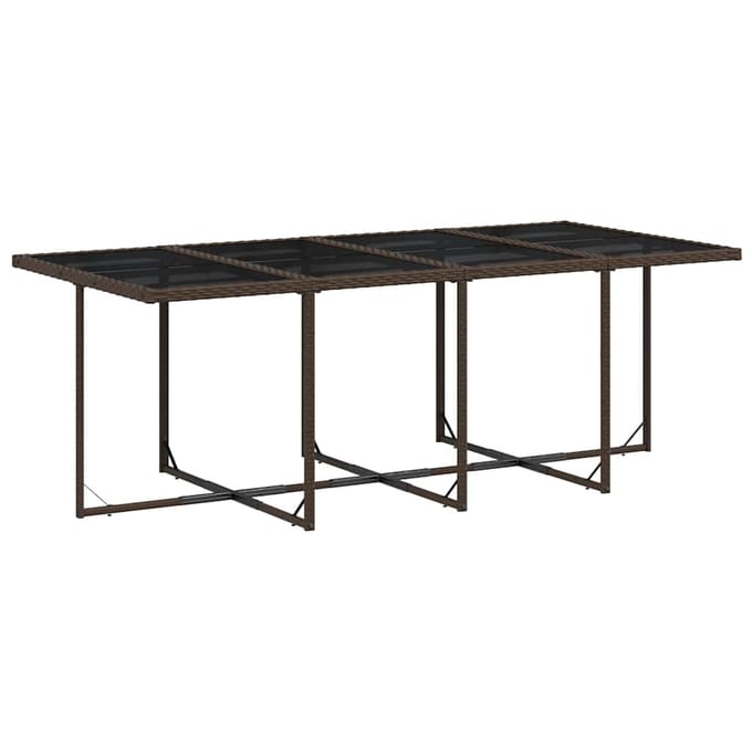 vidaXL - 9-delige - Tuinset - met - kussens - poly - rattan - bruin