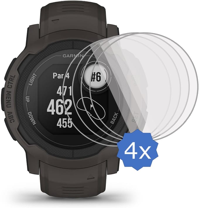 4x Screenprotector geschikt voor GARMIN Instinct 2 Folie - Screen Protector