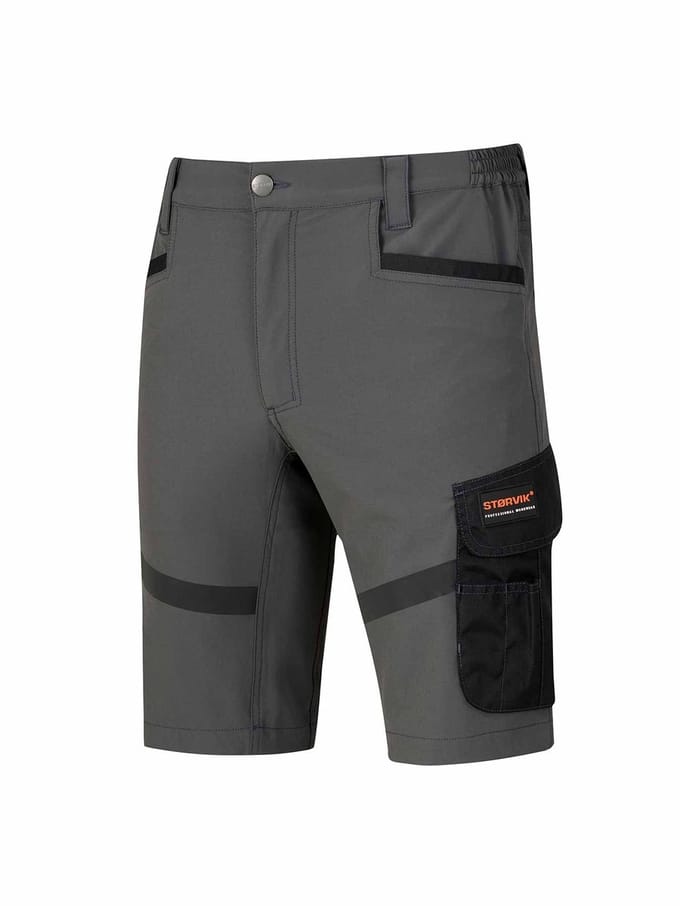 STØRVIK Stijn 4-Way Stretch Korte Werkbroek - Heren - Maat M - Antraciet