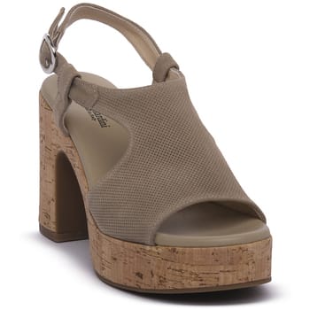 Sandalen met sleehak NeroGiardini NERO GIARDINI 451 VELOUR CRETA