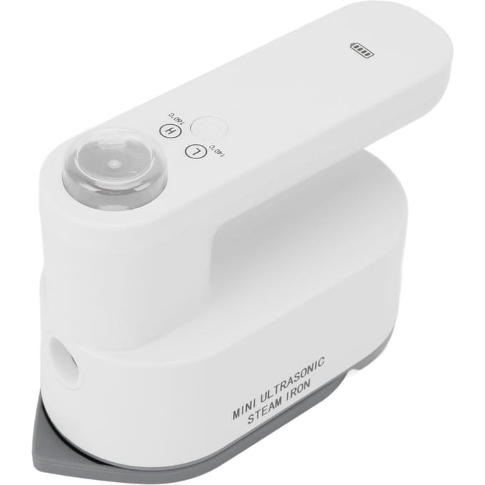 Kleine Elektrische Strijkijzer Draadloos Draagbaar Handheld Oplaadbaar Droog Nat Stoomstrijkijzer voor Kleding Thuis white