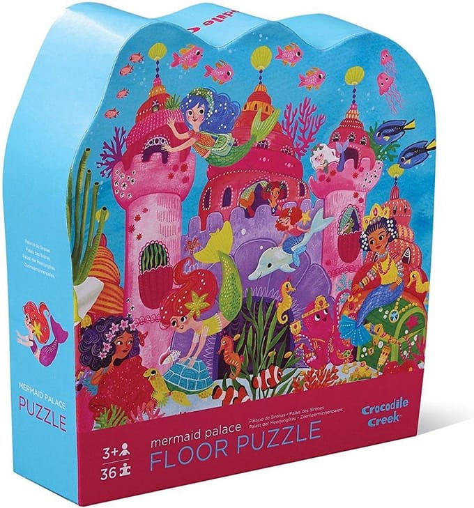 Zeemeermin puzzel met dieren - Crocodile Creek