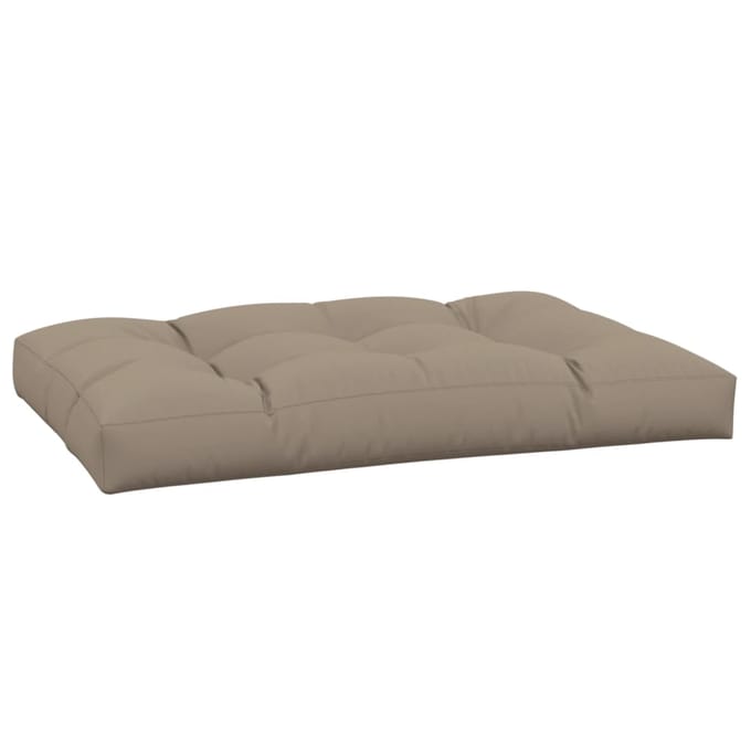 vidaXL - Palletkussen - 120x80x12 - cm - stof - taupe