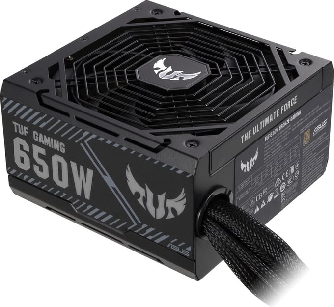 ASUS TUF GAMING 650B Voeding - 650 Watt - 135 mm - ATX - 80 Plus 80 PLUS Bronze