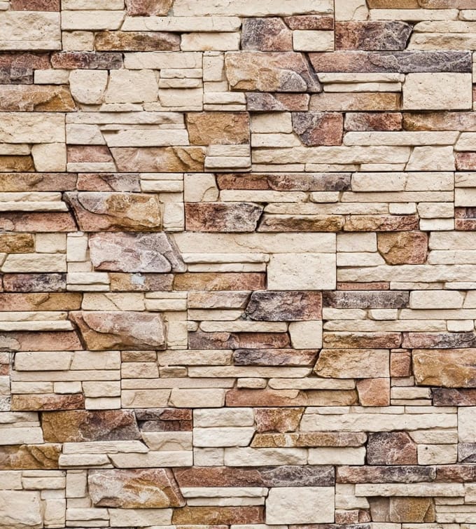Fotobehang - Stone Wall 225x250cm - Vliesbehang