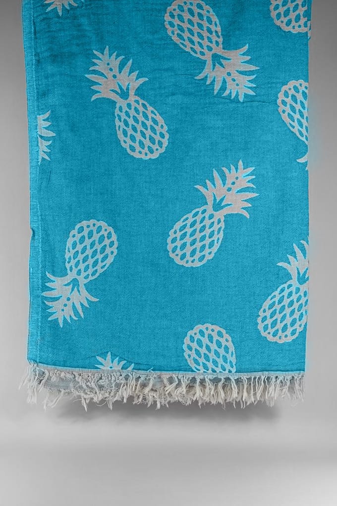 Pergamon – Turkse hamamdoek – 100x180 cm – katoen – licht & sneldrogend – blauw