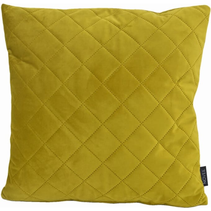 NOVÉE Sierkussen french velvet mosterd | 45 x 45 cm | velvet/polyester
