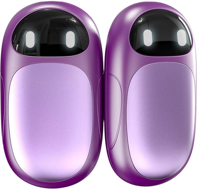 Oplaadbare elektrische handwarmer paars
