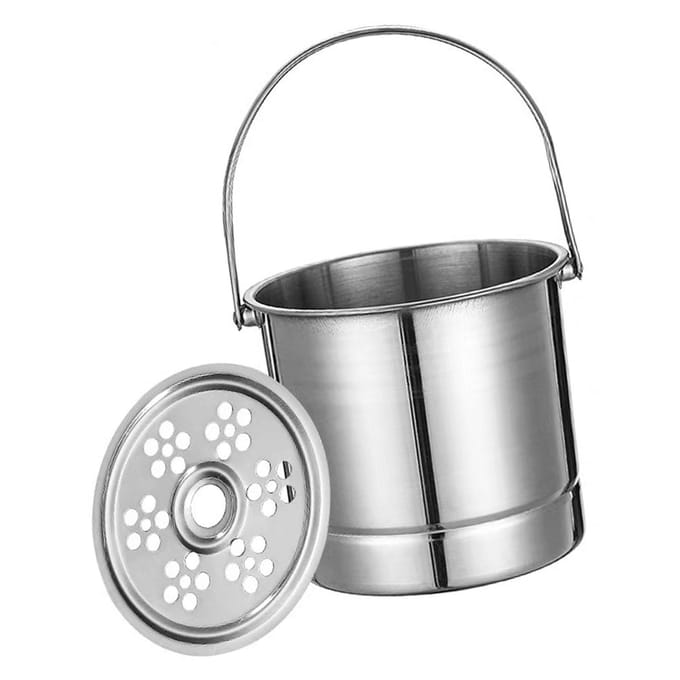 IJsemmer Professionele Verdikte Roestvrijstalen IJsemmer met Filterplaat voor Cocktailbar gray