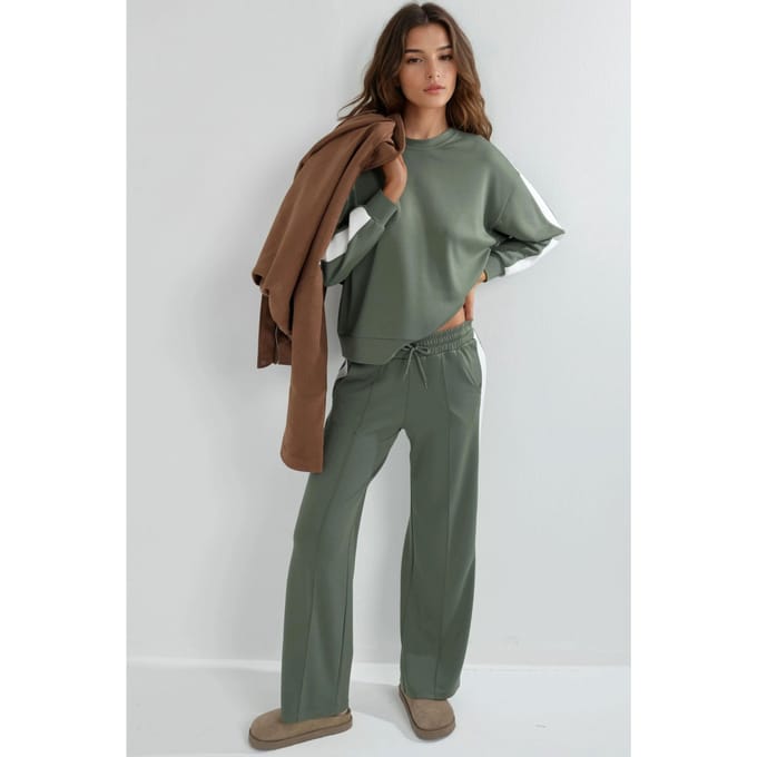 Modal Touch Regular Fit Sweatshirt en Broek Set