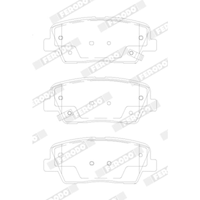 Remblokset FERODO FDB5152, achter
