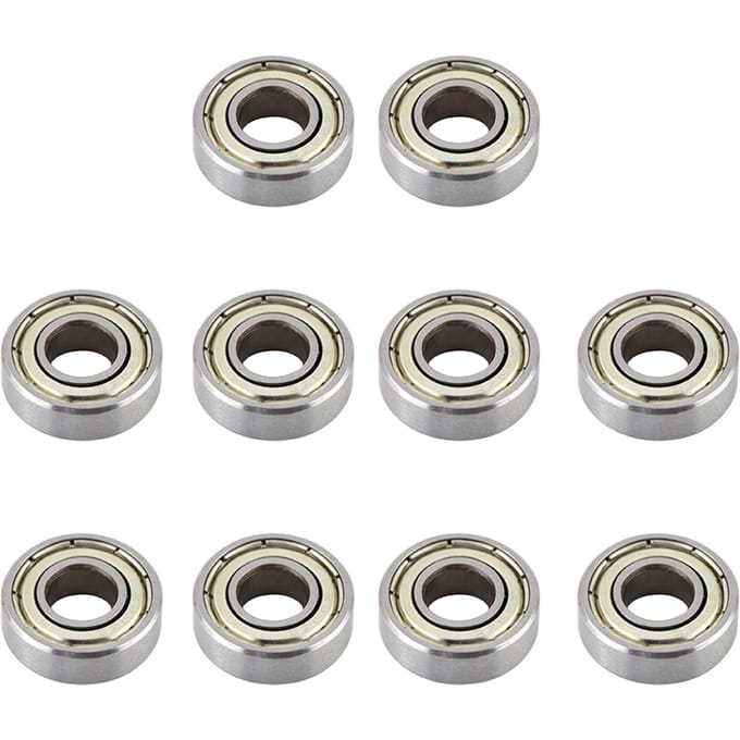 Lot de 10 roulements à billes miniatures 698ZZ en acier résistant à la chaleur et à usages multiples(8x19x6mm)