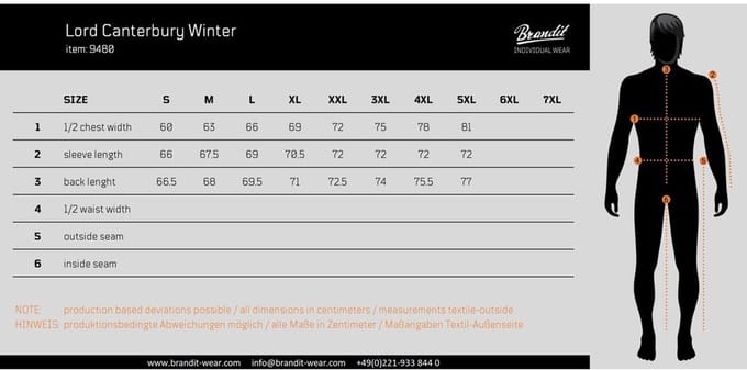 Brandit - Lord Canterbury Winter Jacket - XL - Olijfgroen