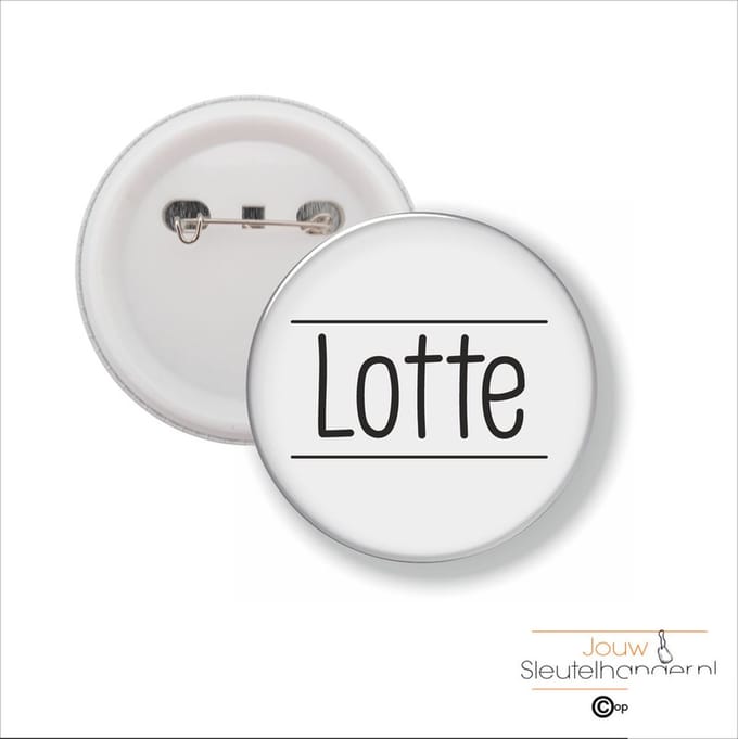 Button Met Speld 58 MM - Lotte