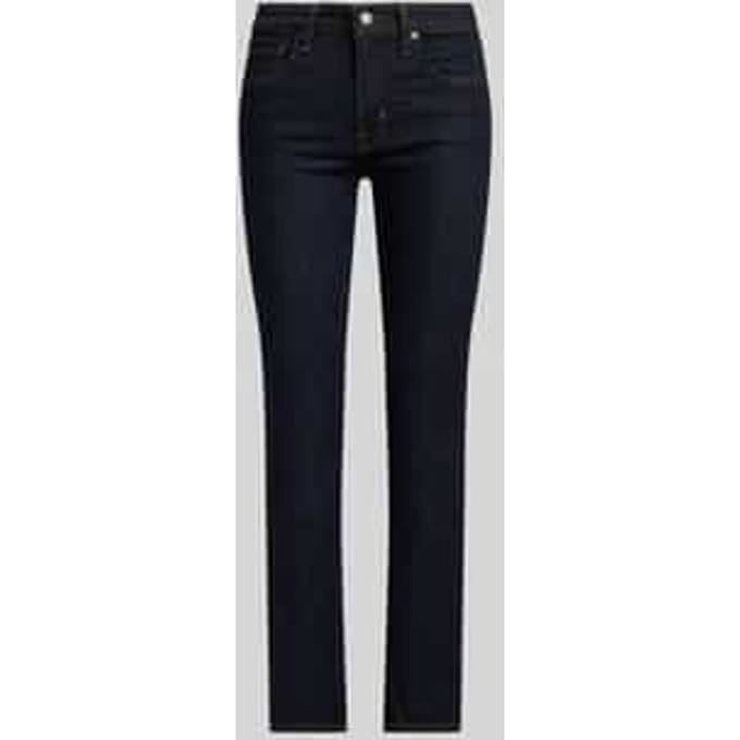 straight fit jeans van katoenmix
