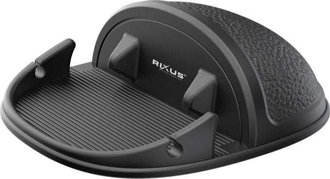 Rixus - Siliconen Telefoonhouder - Zwart