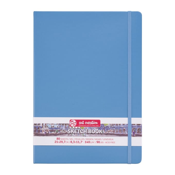 Schetsboek talens art creation 210x300mm blauw | 5 stuks