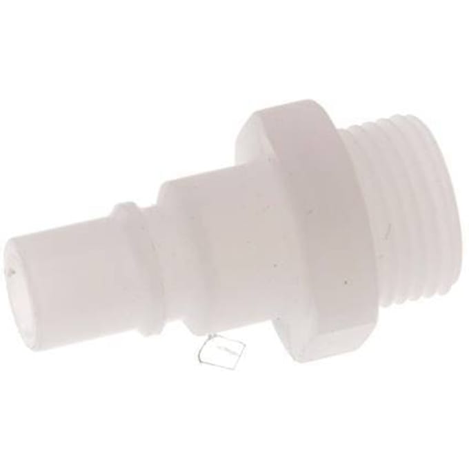 PVDF DN 7.2 Koppeling Insteeknippel G 3/8 inch Buitendraad