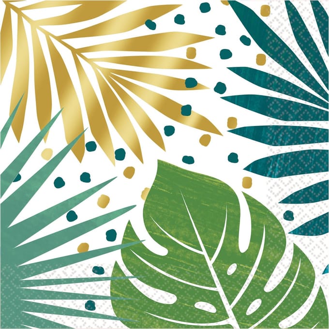 Amscan by Riethmuller - Riethmüller - Servetten - Tropical Palmtree - (16 stuks)