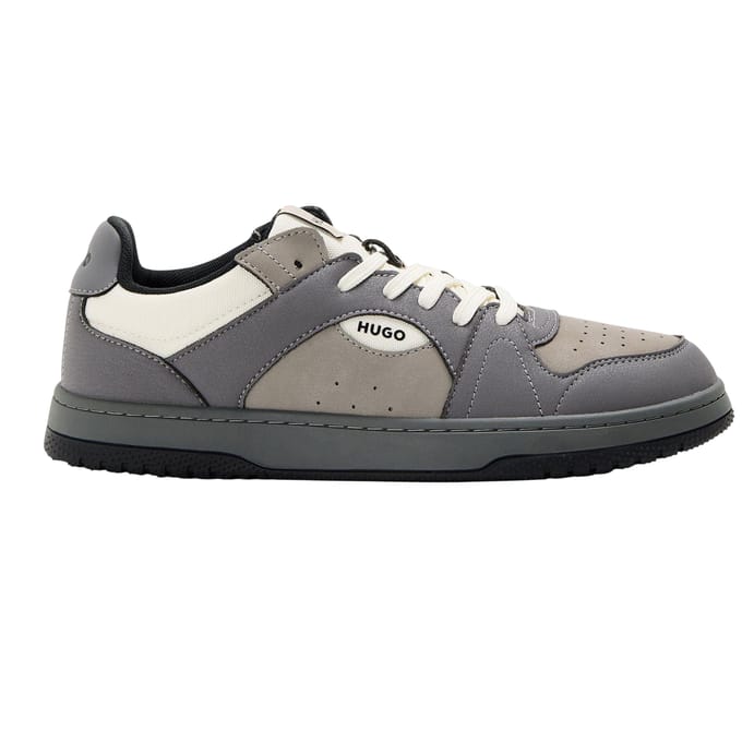 Hugo Hadrian Tenn Pugr herensneakers (Medium Grijs)