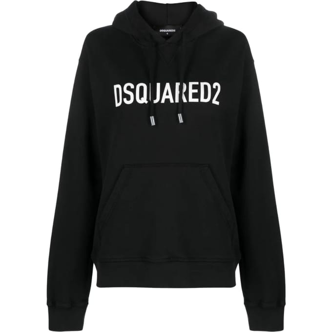 Dsquared2 Cool Fit Brand Logo Zwarte Hoodie