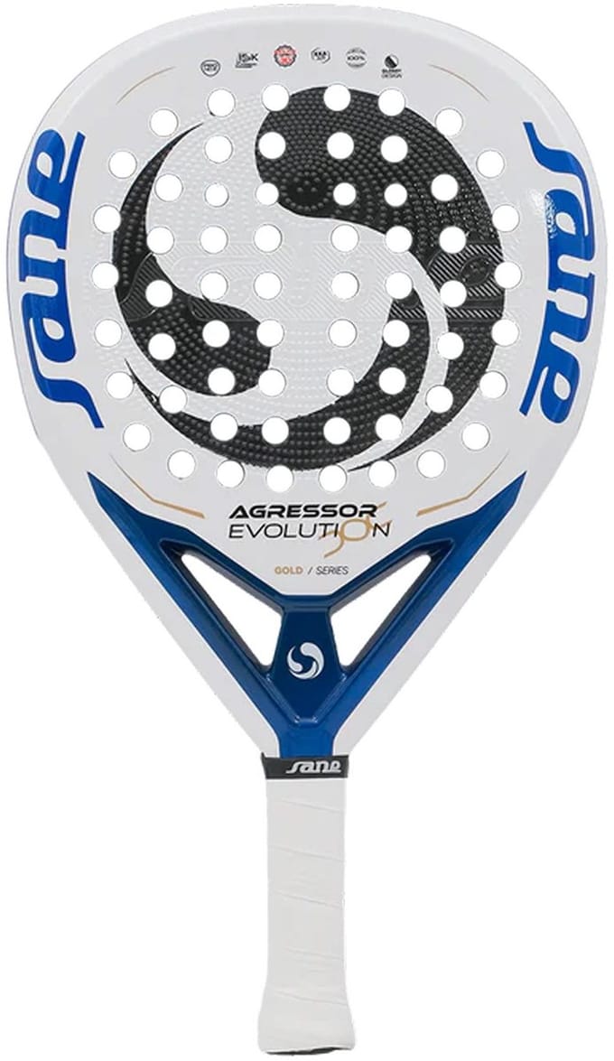 Paddle racket Sane Padel Agressor Evolution Gold